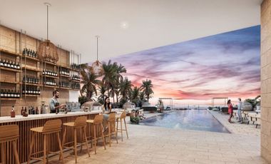 Apartamento frente al mar con alberca para adultos y niños, cava, sky lounge, gi