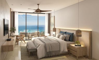 Apartamento frente al mar con alberca para adultos y niños, cava, sky lounge, gi