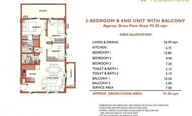 3 Bedroom ALEA Residences nearby OKADA MARINA BAY Pasay