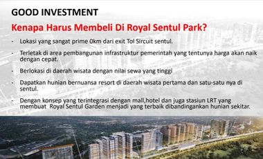 Apartemen 2 BR Royal Sentul Park Bogor Dekat Sirkuit