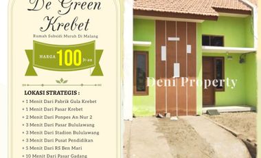 Promo Rumah 100 Juta Bersubsidi Di Malang Timur De Green Krebet