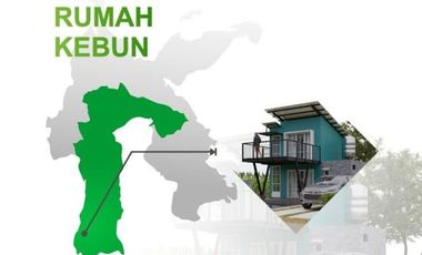Rumah Kebun Minimalis 2 Lantai di Gowa Sulsel Lingkungan Asri dan View Perbukitan