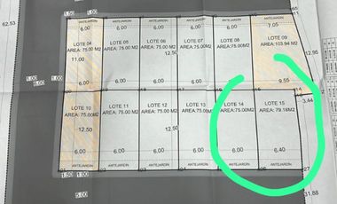 lote en venta en urb. el bosque. Cod V119835