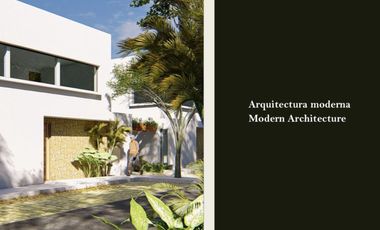 Casa con alberca en residencial privado en Tulum, en venta.