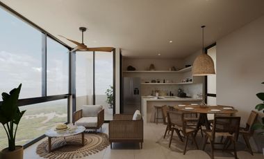 Departamento de Playa  en preventa en Chicxulub Puerto, Yucatán