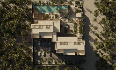 Departamento de Playa  en preventa en Chicxulub Puerto, Yucatán