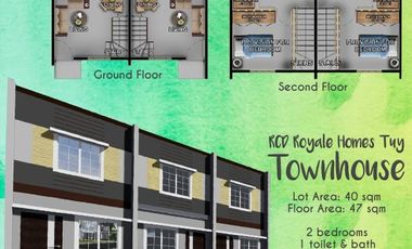 NO DOWNPAYMENT PRESELLING RCD TOWNHOUSE TUY BATANGAS