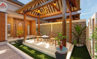 DIJUAL RUMAH ETNIK MODERN DI MANISRENGGO, HARGA MURAH