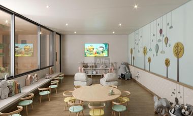 Depto 2 recamaras en Temozon Norte, Mérida, con terraza y piscina privada. PB