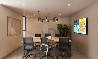 Depto 2 recamaras en Temozon Norte, Mérida, con terraza y piscina privada. PB