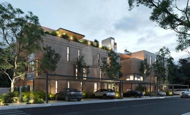 Depto 2 recamaras en Temozon Norte, Mérida, con terraza y piscina privada. PB