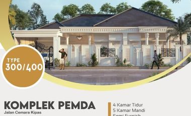 rumah clasical mewah sangat besar suasana asri dekat mall ska