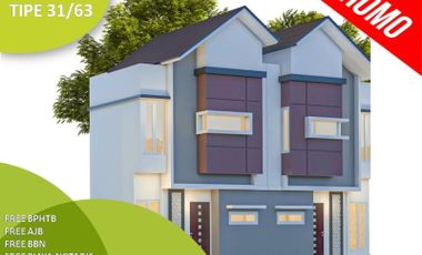 Rumah Dijual di Malang Tipe 31/63 Dekat Alun2 Free Biaya2