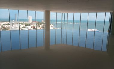 RENTA DE HERMOSAS OFICINAS CON VISTA AL MAR EN TORRE AMERICAS FRENTE A PLAZA AME