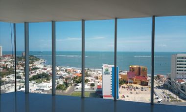 RENTA DE HERMOSAS OFICINAS CON VISTA AL MAR EN TORRE AMERICAS FRENTE A PLAZA AME