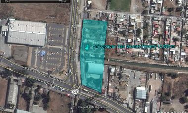 Terreno Comercial Esquina Rectangular Plano en Av. PrincipaL 12,000 m2 $5,000 x m M2
