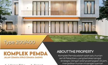 sale house modern full interior dan kolam renang di kawasan komplek pemda