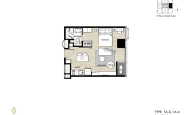 Siamese Exclusive Queens - 1BR Type - 1A