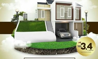 Modelnya yang unik sudah lengkap 3 kamar tidur dengan view kota dan pegunungan