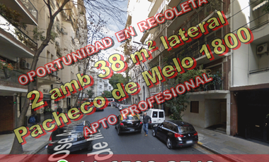 Departamento en Venta en Recoleta 2 ambientes 38 m2 – Jose Andres Pacheco de Melo 1800