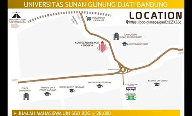 KOST MODERN NUANSA HOTEL Selangkah ke Kampus UIN Sunan Gunung Djati Cibiru