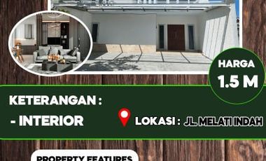 MILIKI RUMAH MODERN 2 LANTAI TYPE 200/180 DI JL.MELATI INDAH