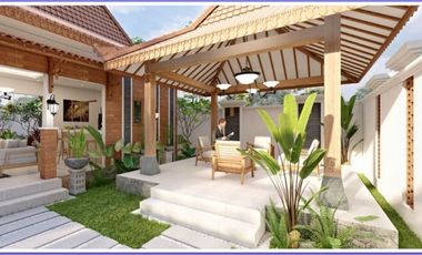 Lingkungan Asri dan Nyaman Rumah Villa Tipe 100/255 di Prambanan