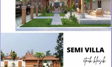 Lingkungan Asri dan Nyaman Rumah Villa Tipe 100/255 di Prambanan