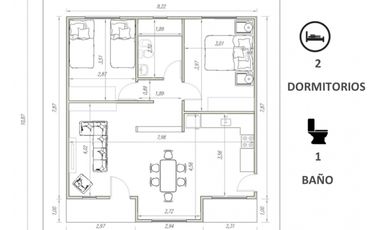 Vendo Casa a Estrenar en San Justo, Entre Ríos.