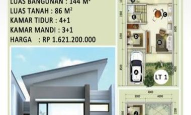 Dijual Cepat Townhouse Murah di Deplu - Adam Malik, Dekat dengan Suttle Busway dan Kampus Budi Luhur (Kreo)