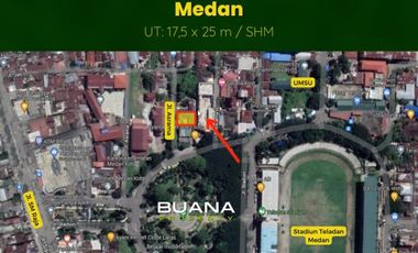 Tanah Murah Lokasi Dekat Stadion Teladan, UMSU, UISU Medan