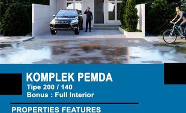 rumah ready stok siap huni di cemara kipas 5 komplek pemda