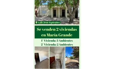 Se venden dos casas en María Grande, Entre Ríos