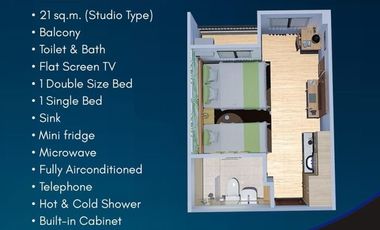 Condotel Fully Furnished Studio Type in Atharra Suites Panglao| BOHOLANA REALTY