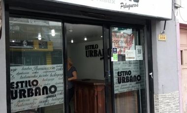fondo de comercio de peluquería unisex, sobre avenida