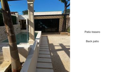 Casa con alberca privada, doble altura, jardin interior, bar con columpios, cerc