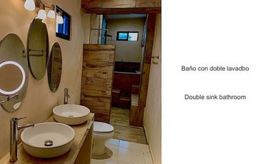 Casa con alberca privada, doble altura, jardin interior, bar con columpios, cerc