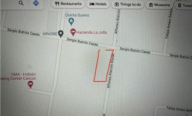 TERRENO EN VENTA EN CANCUN, BONFIL EN ESQUINA 40 X 50 M 2,000m2