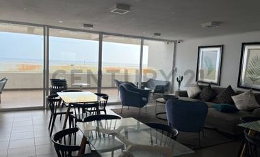 ARRIENDO HERMOSO DEPTO PRIMERA LINEA ESPECTACULAR VISTA AL MAR - GGCC INCLUIDO
