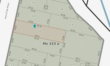 Terreno / Lote en venta de 390m2 ubicado en Hurlingham