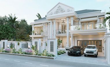 clasikal modern cantik lingkungan hijau dan asri
