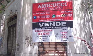 Terreno en Venta en Ciudad del Libertador General José de San Martín, San Martín, Buenos Aires