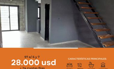 Dúplex en venta - 2 dormitorios 2 baños - 82 mts2 - Villa Elvira, La Plata [FINANCIADO]
