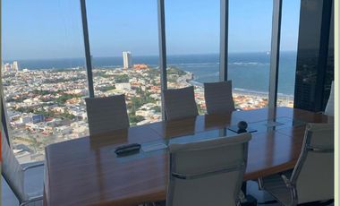 SE VENDE OFICINA CORPORATIVA CON VISTA AL MAR EN TORRE AMERICAS I ARLETTE FLORES