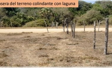 1 hectárea con frente de playa en  Chacahua, Pto. Esc. 0ax.