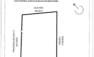 TERRENO EN VENTA CARRETERA BERMEJILLO - MAPIMI, DURANGO