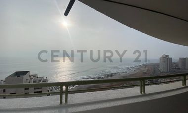 Se arrienda amplio e iluminado departamento hermosa vista al mar sector sur