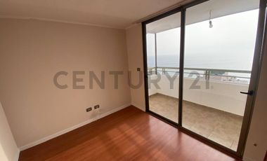 Se arrienda amplio e iluminado departamento hermosa vista al mar sector sur