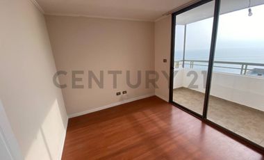 Se arrienda amplio e iluminado departamento hermosa vista al mar sector sur