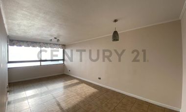 Se arrienda amplio e iluminado departamento hermosa vista al mar sector sur